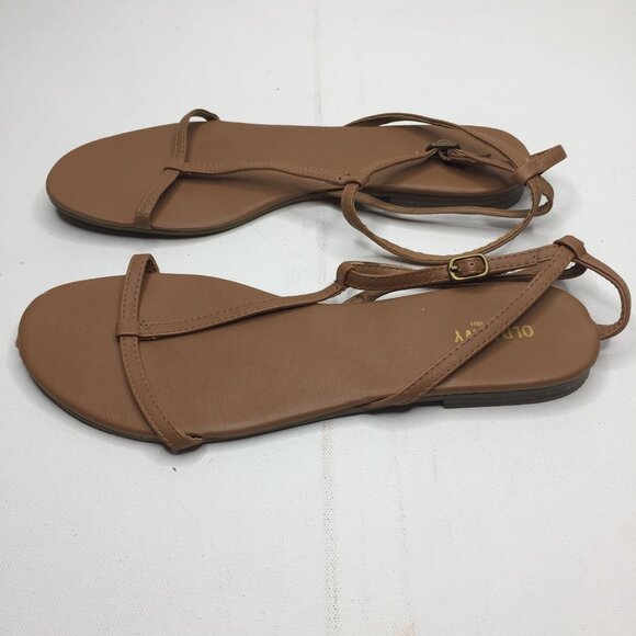 Old Navy Womens Brown Slingback Strap Sandal Spring Summer Casual Fun Size 10 - Picture 5 of 9